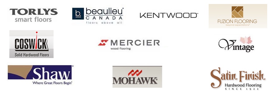 Torlys™, Bruce™,Vintage™, Coswick™, Goodfellow™, Kentwood™